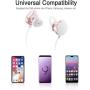 Rose Gold Bluetooth Headphones,Bluetooth Headset Noise Cancelling,Wireless Earbuds, IPX 6 Sweatproof,Compatiable for iPhone