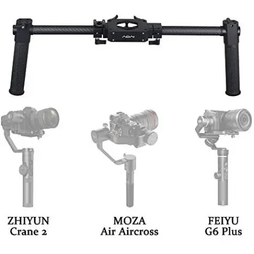ADAI Dual Handle Grip Handheld Stabilizer for Zhiyun Crane 2/ Crane Plus/Crane V2/ Crane M/Feiyu a1000/ a2000/ Gusen MOZA Air Aircross