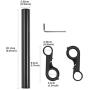 Tinke Handlebar Extender Bicycle Aluminum Alloy Bracket Extension Double Handlebar Extension Mount Holder Use for XIAOMI M365 Ninebot ES1 ES2 and Mountain Bicycle