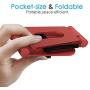 Tablet Stand Multi-Angle, Lamicall Cell Phone Holder for Desk, Adjustable Metallic Dock Cradle, Compatible with iPad Mini Pro Air, iPhone Xs Max XR X 8 7 6S 6 Plus, Switch etc, (4-10) - Red