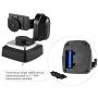 Andoer YT-500 Remote Control Pan Tilt Automatic Motorized Rotating Video Tripod Head Max. Load 500g Compatible with iPhone 7/7 Plus/6/6 Plus/6s Smartphone Compatible with GoPro Hero 5/4/3+/3