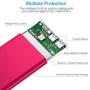 POWERADD Pilot 2GS 10000mAh Power Bank Portable Charger Dual USB Ports + Micro Input High-Speed Charging External Battery Compatible for iPhone Xs, XR,X, 8, 7 Plus, iPad, Samsung Galaxy - Red