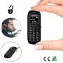 Unlocked Bluetooth Mini Mobile Phones-BM70 GSM Bluetooth Handset Phone Earphone Dialer Support Nano SIM Card 0.66inch(Black)
