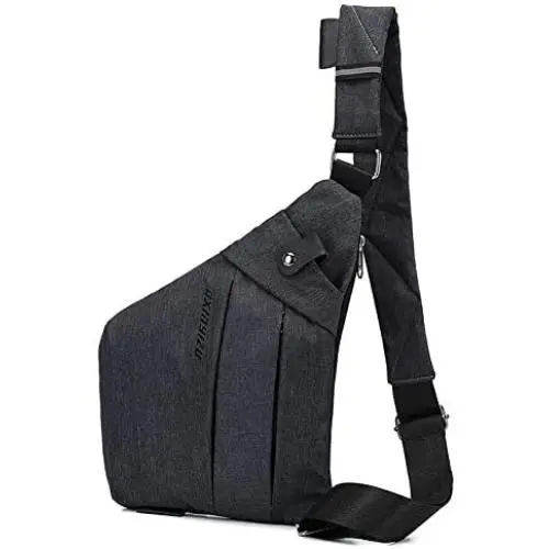 Strangefly Chest Sling Bag for Men Anti-Theft Pocket Side Crossbody Shoulder Daypack