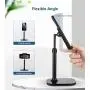 Cell Phone Stand, Moreslan Angle Height Adjustable Phone Stand Holder Tablet Stand for Desk, Compatible with iPhone Android Phones Tablet Kindle - Black Cell Phone Stand, Moreslan Angle Height Adjustable Phone Stand Holder Tablet Stand for Desk, Compatible with iPhone Android Phones Tablet Kindle - Black