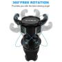 Pop Clip Air Vent Car Phone Mount for Pop Users, Kymlaa Universal 360 Rotation Cell Phone Holder Compatible with Pops Grip Out Stand, Adjustable Switch Lock for All Smartphones, GPS Navigation-2pcs