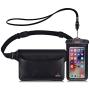 BROTOU Universal Waterproof Waist Pouch and Phone Case IPX8 Waterproof Dry Bag for Outdoor Activities Underwater Snorkeling Boating Swimming Fishing Sailing Beach Water Parks - Set