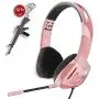 SVYHUOK Pink Gaming Headset for Girl, Women, Kids, PC, PS4, New Xbox One, Foldable On-Ear Headphone with Detachable Mic, Stereo 30MM Speaker Driver Unit Gift for Children, Teenager, Younger