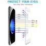 MANTO 2-Pack Screen Protector for iPhone SE (2020) 8 7 6S 6 4.7 Inch Full Coverage Tempered Glass Film Edge to Edge Protection White