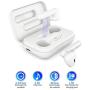 Aufixy Wireless Earbuds, Bluetooth 5.0 Headphones Sweatproof Touch Control in-Ear Earphones with Charging Case, Built-in Mic Headset Premium Sound with Deep Bass for Android and iPhone Fit for Sports