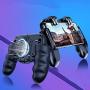 SOONHUA Mobile Game Controller 6 Finger Fire Trigger Gamepad Joystick with Cooling Fan