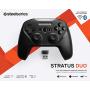 SteelSeries Stratus Duo Wireless Gaming Controller – Made for Android, Windows, and VR – Dual-Wireless Connectivity – High-Performance Materials – Supports Fortnite Mobile (Renewed)