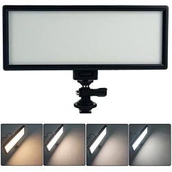 VILTROX L132T 0.78"/2cm Ultra Thin CRI95 5600K/3300K Bi-color LED Video Light Dimmable Flat Panel Light , with NP-F550 battery and charger