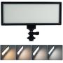 VILTROX L132T 0.78"/2cm Ultra Thin CRI95 5600K/3300K Bi-color LED Video Light Dimmable Flat Panel Light , with NP-F550 battery and charger