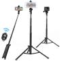 Selfie Stick Tripod 52 Inch Cell Phone Tripod Stand with Bluetooth Remote Smartphone for iPhone 11 Xs X 6 7 8, Android Cellphone Gopro Camera Mount Portable Monopod Feet Travel Lightweight Selfie Stick Tripod 52 Inch Cell Phone Tripod Stand with Bluetooth Remote Smartphone for iPhone 11 Xs X 6 7 8, Android Cellphone Gopro Camera Mount Portable Monopod Feet Travel Lightweight