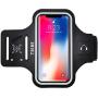 Tribe Water Resistant Cell Phone Armband Case for iPhone 11, 11 Pro Max, Xs Max, Xr, 8 Plus, 7 Plus, 6 Plus, Galaxy S10 Plus, S9 Plus, S8 Plus, Notes and More. Adjustable Elastic Band & Key Slot
