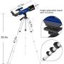 Telescope for Kids Beginners Adults, 70mm Astronomy Refractor Telescope with Adjustable Tripod - Perfect Telescope Gift for Kids