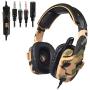 SADES SA-930 Stereo Gaming Headset for PS4 New Xbox One Noise Cancelling Over Ear Headphone wit Mic Soft Memory Earmuffs for PC Mac Laptop Mobile Phone-Camouflage
