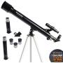 Celestron - PowerSeeker 50AZ Telescope - Manual Alt-Azimuth Telescope for Beginners - Compact and Portable - BONUS Astronomy Software Package - 50mm Aperture