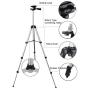 DQQ Refractor Astronomy Telescope for Kids and Beginner Travel Scope with Tripod and Backpack Black 50mm,3X Barlow Lens