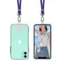 SS Phone Lanyard, 2 in 1 Adjustable Detachable Neck Strap with Phone Patch Compatible with Any Cell Phone Smartphones - Blue SS Phone Lanyard, 2 in 1 Adjustable Detachable Neck Strap with Phone Patch Compatible with Any Cell Phone Smartphones - Blue