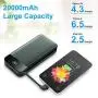 Portable Charger Power Bank 20000mAh Built in Cables Fast Charging 3A Battery Charger with Tri-Input and Four-Output,LCD Display External Battery for Smart Phone, Android, Tablet and More(Green) Portable Charger Power Bank 20000mAh Built in Cables Fast Charging 3A Battery Charger with Tri-Input and Four-Output,LCD Display External Battery for Smart Phone, Android, Tablet and More(Green)