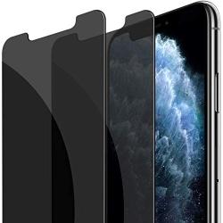 Fotbor Compatible with iPhone Xs Max/iPhone 11 Pro Max Privacy Screen Protector, Anti Glare/Spy/Scratch Tempered Glass Film, 2-Pack 6.5 Inch