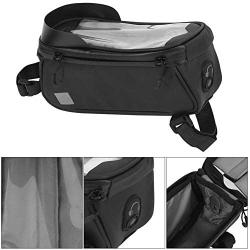MAGT Bike Tube Bag, Outdoor Universal Bike Mobile Phone Bag with Sun Visor Frame Fingerprint Unlock Bike Front Tube Bag Cycling Accessories