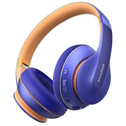 Anker Soundcore Life Q10 Wireless Bluetooth Headphones, Over Ear and Foldable, Hi-Res Certified Sound, 60-Hour Playtime and Fast USB-C Charging, Deep Bass, Aux Input (Blue) (A3032032)