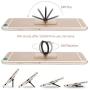 Phone Ring Holder Clear Cell Phone Ring Stand 360° Rotation Transparent Finger Ring Grip Kickstand Compatible with Samsung Android Smartphone Set of 4-Rose Gold Black and Silver