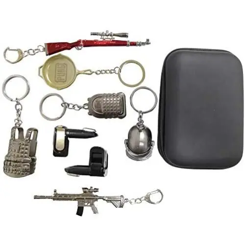 Pubg Mobile Game Trigger Controller PUBG Keychain Collection Gift Mobile Game Controller Azlink L1R1 Mobile Trigger PUBG Mobile Joysticks Compatible for for Fortnite 9pcs in EVA Storage Bag (98K+M416) Pubg Mobile Game Trigger Controller PUBG Keychain Collection Gift Mobile Game Controller Azlink L1R1 Mobile Trigger PUBG Mobile Joysticks Compatible for for Fortnite 9pcs in EVA Storage Bag (98K+M416)