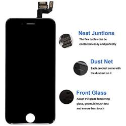 Screen Replacement Compatible with iPhone 6S 4.7 inch Full Assembly - LCD 3D Touch Display Digitizer with Ear Speaker, Sensors and Front Camera, Fit Compatible with All iPhone 6s (Black)