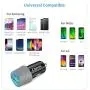 Fast USB C Car Charger, Compatible for Samsung Galaxy S20/S20 Plus/S20 Ultra/S10+/S10e/S9/S8 Active/Note 10/Note 9/8/A20/A50/A70, Quick Charge 3.0 Dual USB Rapid Car Charger with Type C Cable 3.3ft