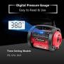 Avid Power Tire Inflator Air Compressor, 12V DC / 110V AC Dual Power Tire Pump with Inflation and Deflation Modes, Dual Powerful Motors, Digital Pressure Gauge