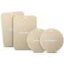 Spigen Kuel MP4-P Metal Plates for Magnetic Car Mount Phone Holder QNMP Compatible (4 Pack - 2 Round, 2 Rectangle) - Gold