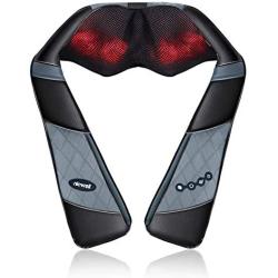 Massagers for Neck and Back with Heat, NICWELL Shiatsu Back and Neck Massager with Heat Deep Kneading Massage for Neck, Back, Shoulder, Foot and Legs, Home, Car, Office Use