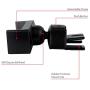 Koomus Pro CD Slot Car Mount Holder Cradle for All Smartphones - Black