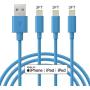 Marchpower iPhone Charger Cable - MFi Certified Lightning Cable - 3Pack 3FT Fast Charging iPhone USB Cable Compatible iPhone Xs Max X 8Plus 7Plus 6S Plus 6 5S iPad Pro Air iPod and More - Blue