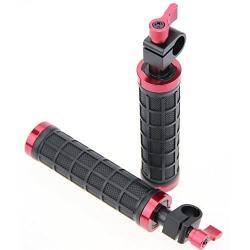 CAMVATE DSLR Handle Grips with Rod Clamp for 15mm Rod Rig Rail Support Camera Tripod(1 Pair)