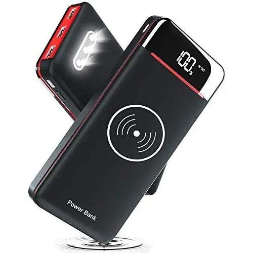 Wireless Portable Charger 25000mAh Power Bank Battery Pack with Three Outputs&Dual Inputs Huge Capacity Backup Battery Compatible Smartphone,Tablet and More Wireless Portable Charger 25000mAh Power Bank Battery Pack with Three Outputs&Dual Inputs Huge Capacity Backup Battery Compatible Smartphone,Tablet and More
