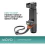 Movo Smartphone Pro Recording Bundle with Wireless Lavalier Microphone System and Video Grip Handle Rig for Apple iPhone 5, 5C, 5S, 6, 6S, 7, 8, X, XS, XS Max, 11, 11 Pro, Samsung Galaxy, Note