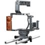 Sevenoak SK-A7C1 Pro Aluminum Cage with Top Handle, Shoe Mount and 15mm Rods - Custom Fit for Sony A7, A7S & A7R (MK I Only)