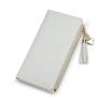 Wallets for Women Leather Cell Phone Case Holster Bag Long Slim Credit Card Holder Cute Minimalist Coin Purse Thin Large Capacity Zip Clutch Handbag Wallet for Girls Ladies (Gray)
