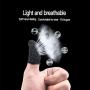 KMNIC Gaming Touchscreen Conductive Fiber Cap Anti-Sweat Breathable Touch Finger Gloves for Mobile Phone Games Better Than PUBG Trigger (Black) Pack of 2
