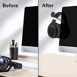 SUNTAIHO Side Mount Clip on Monitor Magnetic Laptop Stand with Phone Holder Computer Expansion Bracket for iPhone Smartphone Cellphone Fixed Flat and Slim Portable