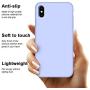 iPhone Xs Max Case, Anuck Soft Silicone Gel Rubber Bumper Case Anti-Scratch Microfiber Lining Hard Shell Shockproof Full-Body Protective Case Cover for Apple iPhone Xs Max 6.5" 2018 - Light Purple