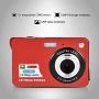Mini Digital Camera Video,2.7 inch LCD HD Digital Camera for Kids Teens Beginners Point and Shoot Rechargeable Cameras Video,Indoor Outdoor for Travel,Camping,Birthday Gifts(Red)