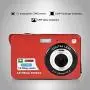 Mini Digital Camera Video,2.7 inch LCD HD Digital Camera for Kids Teens Beginners Point and Shoot Rechargeable Cameras Video,Indoor Outdoor for Travel,Camping,Birthday Gifts(Red) Mini Digital Camera Video,2.7 inch LCD HD Digital Camera for Kids Teens Beginners Point and Shoot Rechargeable Cameras Video,Indoor Outdoor for Travel,Camping,Birthday Gifts(Red)