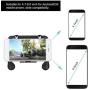 Bewinner1 Mobile Game Controller, Mechanical Gamepad Game Handle Gaming Grip for 4.7-6.0 inch Android/iOS Mobile Phone, Gaming Handle Grip with Fan for Fast Heat Dissipation