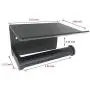 lofekea Toilet Paper Holder, Wall Mount Matte Bathroom Toilet Tissue Holder Black Aluminum Toilet Roll Holder with Mobile Phone Storage Shelf and Anti-Slip Mat lofekea Toilet Paper Holder, Wall Mount Matte Bathroom Toilet Tissue Holder Black Aluminum Toilet Roll Holder with Mobile Phone Storage Shelf and Anti-Slip Mat
